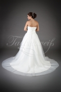 Wedding dress TW0008B - Wedding dress TW0008B A-line sweetheart strapless tulle beadings train 3
