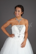 Wedding dress TW0114B - Wedding dress TW0114B princess glitter lace Rhine stones tulle glitter train 2