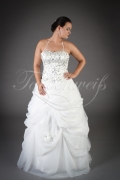 Wedding dress TW0182B - Wedding dress TW0182B romantic tulle silver embroidery beadings no train lace-up 1