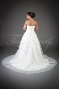 Wedding dress TW0008B - Wedding dress TW0008B A-line sweetheart strapless tulle beadings train 3