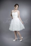 Wedding dress TW0027B - Wedding dress TW0027B short civil wedding lace vintage tattoo 1