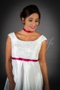 Wedding dress TW0031B - Wedding dress TW0031B short civil wedding short sleeves embroidery pregnancy 2
