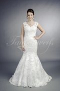 Wedding dress TW0054B - Wedding dress TW0054B mermaid lace romantic sexy keyhole back train 1