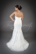 Wedding dress TW0072B - Wedding dress TW0072B A-line sweetheart tulle lace beadings zipper buttons train 3