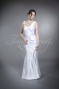 Wedding dress TW0084B - Wedding dress TW0084B silky satin mermaid sexy straps train 1