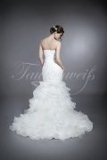 Wedding dress TW0094B - Wedding dress TW0094B mermaid organza tulle chrystals charming full train 3