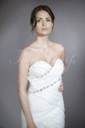 Wedding dress TW0099B - Wedding dress TW0099B organza tulle mermaid detachable skirt 2 in 1 5