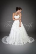 Wedding dress TW0132B - Wedding dress TW0132B A-line sweetheart tulle lace appliques beadings train 1