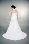 Wedding dress TW0165B - Wedding dress TW0165B plus size XXL chiffon sweetheart beadings bolero train 3
