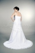 Wedding dress TW0170B - Wedding dress TW0170B A-line plus size XXL chiffon sweetheart beadings wide straps train 3
