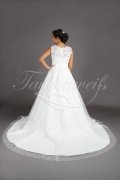 Wedding dress TW0180B - Wedding dress TW0180B 2 in 1 short etui dress long detachable A-line skirt with train 4