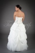 Wedding dress TW0182B - Wedding dress TW0182B romantic tulle silver embroidery beadings no train lace-up 3