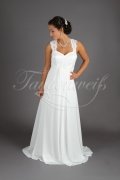 Wedding dress TW0191B - Wedding dress TW0191B pregnancy Empire chiffon lace beadings train 1
