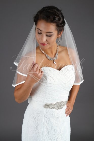 Wedding dress TW0003B - Wedding dress TW0003B mermaid sweetheart lace Rhine stone belt lace-up back train 2