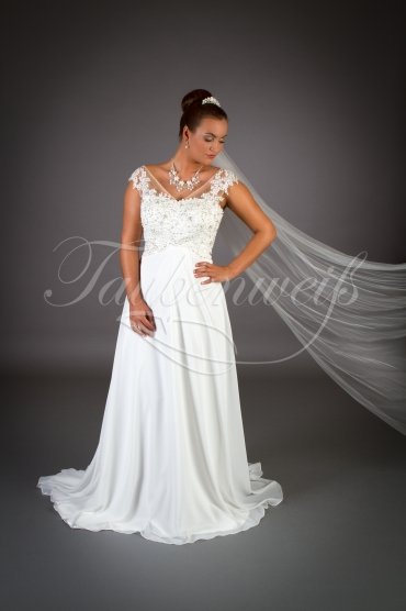 Wedding dress TW0007B - Wedding dress TW0007B Empire chiffon beach tattoo lace pregnancy