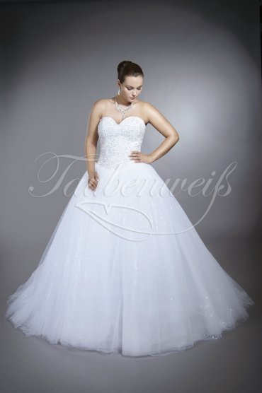 Wedding dress TW0009B - Wedding dress TW0009B tulle princess beadings sparkling glitter glamour