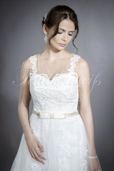 Wedding dress TW0027B - Wedding dress TW0027B short civil wedding lace vintage tattoo 2