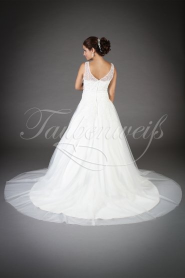 Wedding dress TW0083B - Wedding dress TW0083B romantic A-Line tulle lace special lacing on both sides 3