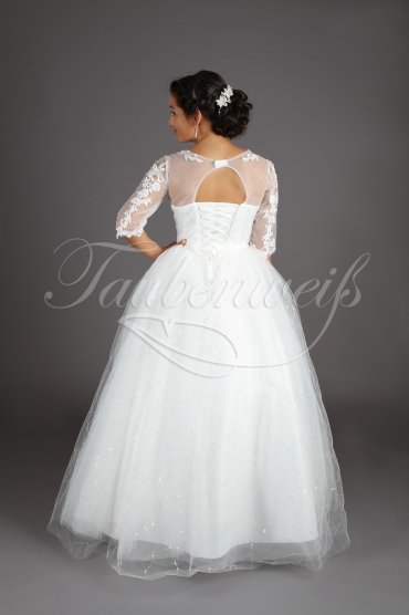 Wedding dress TW0097B - Wedding dress TW0097B princess 3/4-sleeves lace glitter tulle no train 3