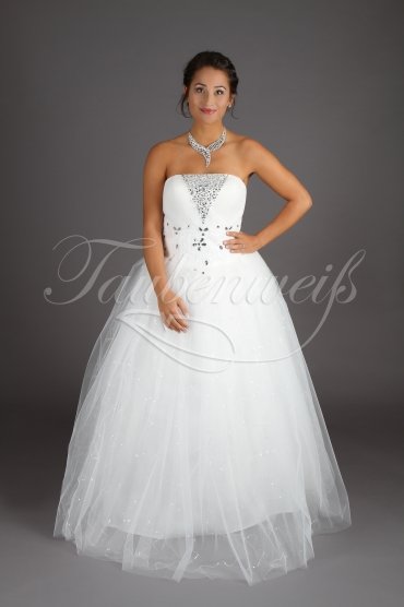 Wedding dress TW0114B - Wedding dress TW0114B princess glitter lace Rhine stones tulle glitter train 1
