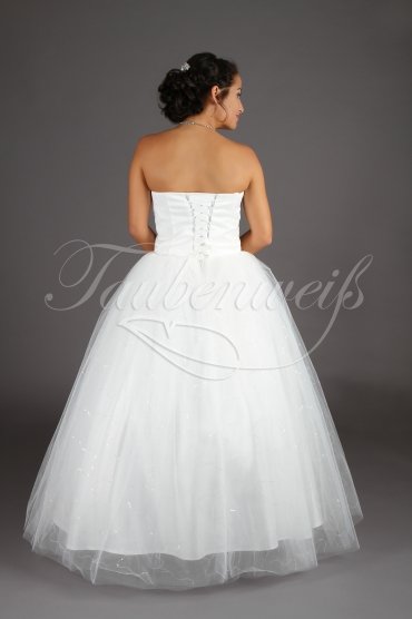 Wedding dress TW0114B - Wedding dress TW0114B princess glitter lace Rhine stones tulle glitter train 3