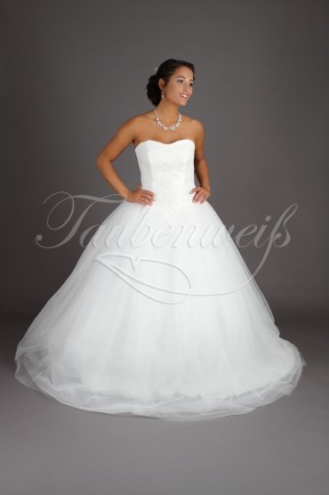 Wedding dress TW0194B - Wedding dress TW0194B princess gown lace tulle voluminous skirt train